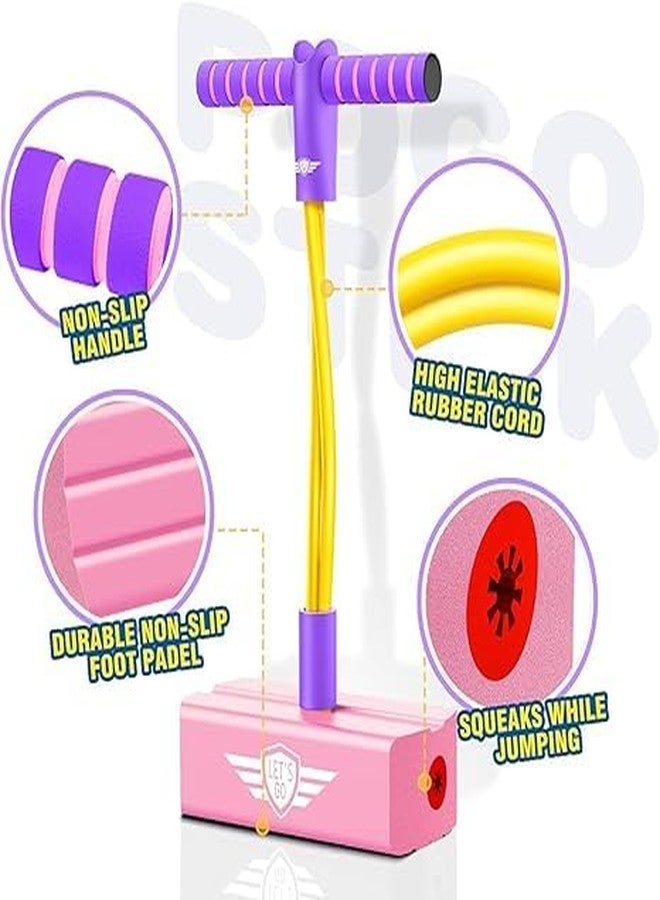 BIRZAR Pogo Stick | High Elastic Rubber Kids Jumper Toys | Innovative Bouncing Toys for Kids Training | Improved Children's Balance | Bouncing Fun Multicolor (Pack of 1) - Image 4